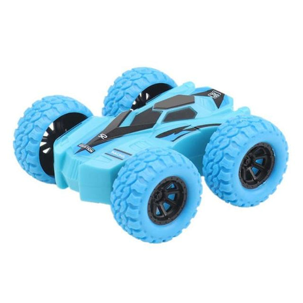 Planet Gates United States / Blue Car Models Funny Kids Inertia Vehicle Model Toy Double-sided Dump Acrobatic Climbing Children Cool Birthday Gift 7.5X7X3CM