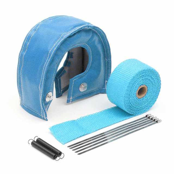 Planet Gates United States / Blue Turbo Heat Shield Turbocharger Blanket Cover for T3 Turbo Housing Turbo Charger T2 T25 T28 GT28 GT30 GT35