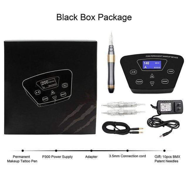 Planet Gates United States / BMX001Normal Package BMX HP100P300 Permanent Makeup Machine Rotary Tattoo Machine Pen For Eyebrow Eyeliner Lip PMU Machine Tattoo Kits