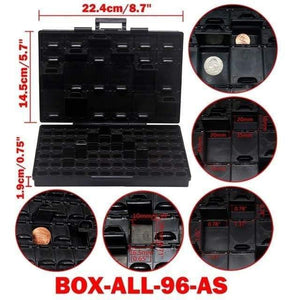 Planet Gates United States / BOX-ALL-96-AS SMD  storage box plastic Case surface mount resistors capacitors well small compartment tiny Organizer toolbox BOX STORAG
