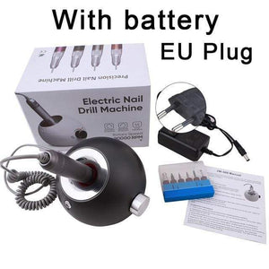 Planet Gates United States / EU Plug 4 35000RPM Portable Rechargeable Electric Nail Drill Machine File Pedicure Equipment Manicure Kit Nail Gel Art Polishing Tools
