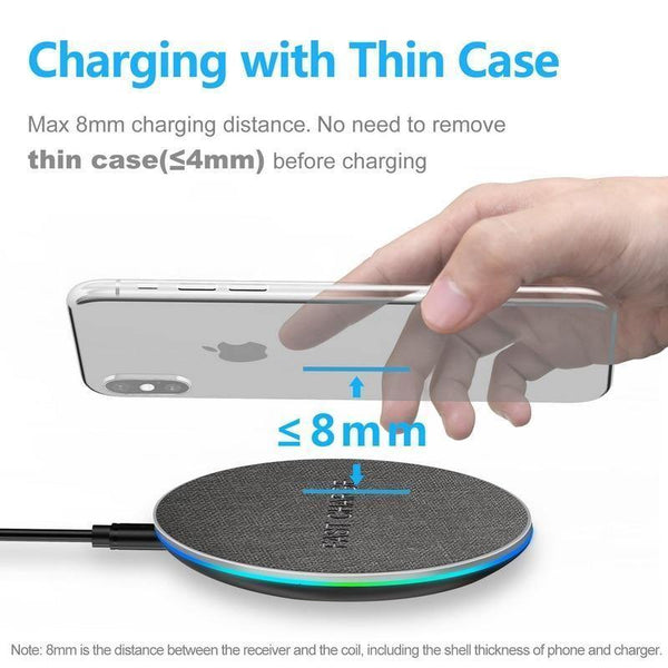 Planet Gates United States / EU Qi Wireless Charger Fast For iPhone 8 Plus X XR XS Max Wireless Charging Pad For Samsung S8 S9 Wireless Charger for Phone