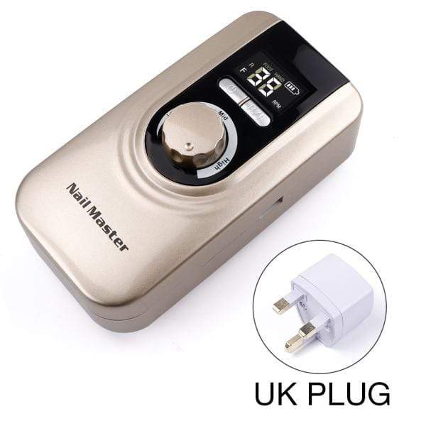 Planet Gates United States / Gold UK Plug 25W Multi-function 35000RPM Rechargeable Portable Strong Polishing Electric Nail Drill Machine Manicure Pedicure Set Nail Tools
