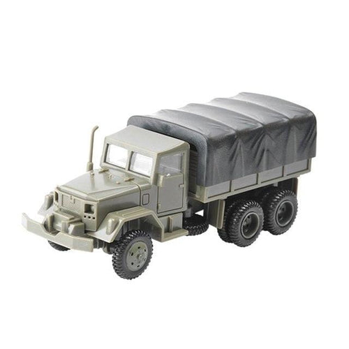 Planet Gates United States / gray 1:72 M35 Military Truck 4D Wheeled Armored Vehicle Rubber-free Assembly Model Military Toy Car Gifts