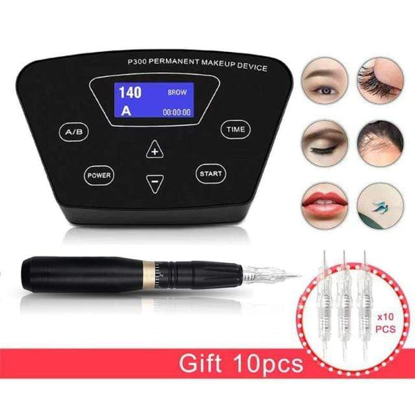 Planet Gates United States / Kit HP 100 Biomaser Professional Tattoo Machine Rotary Pen For Permanent Makeup Eyebrow Lip Microblading DIY Machine Kit With Tattoo Needle