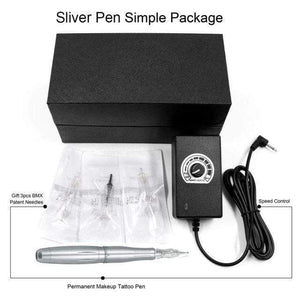 Planet Gates United States / LW002  Sliver Pen BMX Permanent Makeup Machine Dermografo Micropigmentacion Device PMU Machine for Eyebrow Lip Tattoo Pen Kit P300