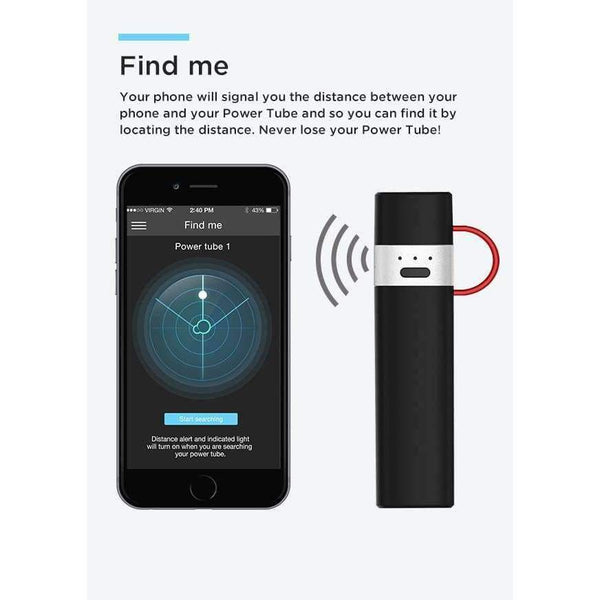 Planet Gates United States / Noble Black Power Bank Battery 3000mAh Smart APP Portable Mini Charger with MFI Lightning Cable for iPhone 6 6S 7 8 Plus iPod Apple