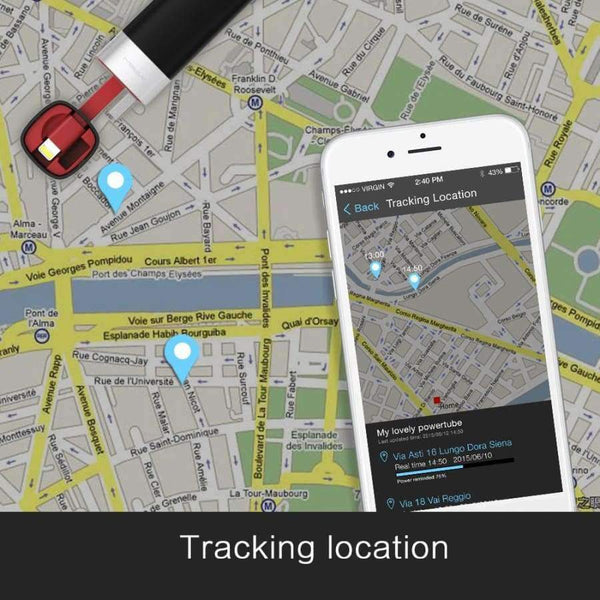 Planet Gates United States / Noble Black Power Bank Battery 3000mAh Smart APP Portable Mini Charger with MFI Lightning Cable for iPhone 6 6S 7 8 Plus iPod Apple