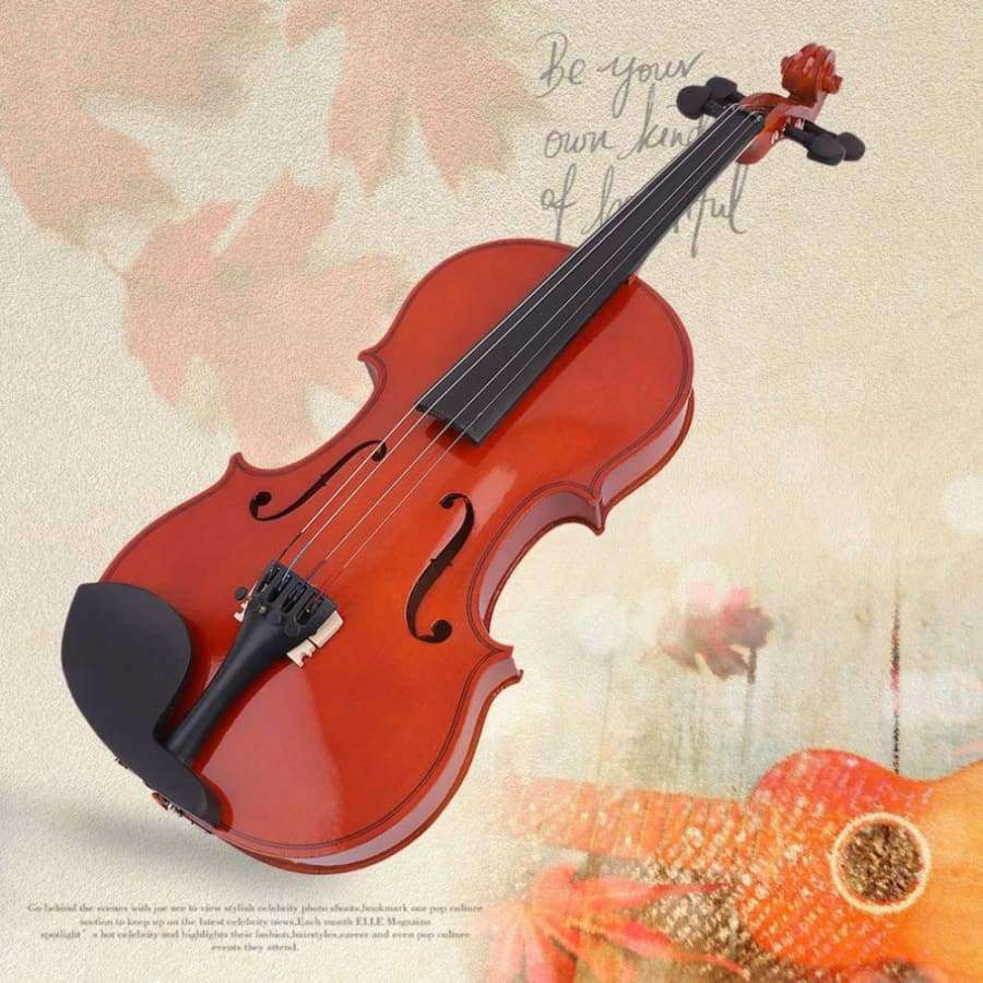 Planet Gates United States Solid Wood Handmade 4/4 Acoustic Violin Fiddle With Carry Case Bow Rosin Professional Musical Instrument