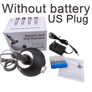 Planet Gates United States / US Plug 2 35000RPM Portable Rechargeable Electric Nail Drill Machine File Pedicure Equipment Manicure Kit Nail Gel Art Polishing Tools