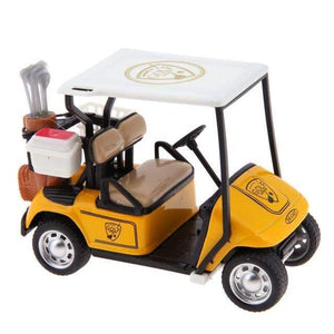 Planet Gates United States / Yellow Pram Toy 1:36 Ratio Alloy Pull Back Model Car High Simulation Golf Cart Model High Quality Children's Toys diecasts & toy vehicl