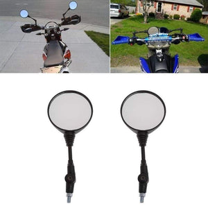 Planet Gates Universal 1 Pair Folding Motorcycle Side Rearview Mirror 10mm For Yamaha Honda High Quality
