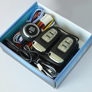 Planet Gates Universal 12V Auto One Start Stop Engine Push Button Car Keyless Entry Start System Car Alarm PKE Remote Starter Stop