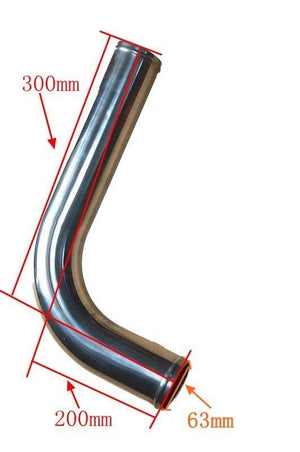 Planet Gates Universal 2.5inch Aluminum Tube 51/57/63/76mm Air Intake Pipe for Racing Car Intercooler Air Intake 0/45/90/180 Degrees L S Type
