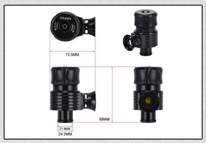 Planet Gates Universal 25mm Turbo Diverter Dump  1.8T Blow Off Valve With Horn for AUDI A3 S3 A4 A6 A8 S4 TT 1.8 20v TURBO PQY5743BK