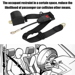 Planet Gates Universal 3 Point Retractable Car Seat Belt Bolt Extension Safety Strap BuckleFor car loaded truck bus buses large trailer