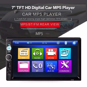 Planet Gates Universal 7010B Car MP5 Player 7inch 2Din Touch Screen Audio Stereo Multimedia FM/MP5/USB/AUX/Bluetooth Camera Car Video Player