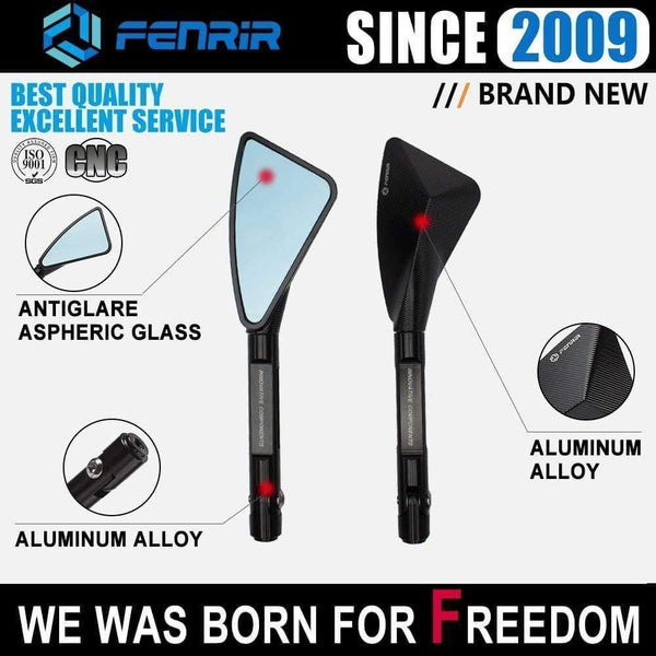 Planet Gates Universal Aluminum CNC Motorcycle Rearview Side mirror for TOMOK Yamaha BMW Honda Suzuki Ducati Kawasaki KTM Hyosung benelli ATV