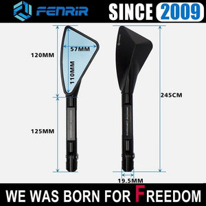 Planet Gates Universal Aluminum CNC Motorcycle Rearview Side mirror for TOMOK Yamaha BMW Honda Suzuki Ducati Kawasaki KTM Hyosung benelli ATV