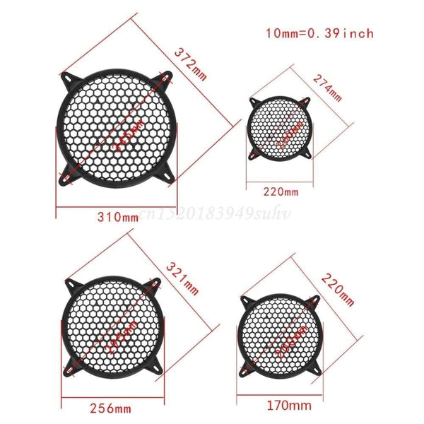 Planet Gates Universal Audio Speaker Video Subwoofer Grill Grille Guard Protector Cover 6" 8" 10" 12" Sub Woofer Car Home Audio