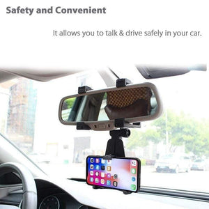 Planet Gates Universal Auto Car Rearview Mirror Mount Stand Holder Cradle For Cell Phone GPS