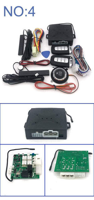 Planet Gates Universal auto start stop keyless entry system engine start alarm system push one-button start system remote car accessories