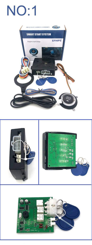 Planet Gates Universal auto start stop keyless entry system engine start alarm system push one-button start system remote car accessories