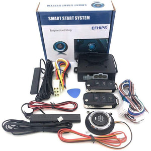 Planet Gates Universal auto start stop keyless entry system engine start alarm system push one-button start system remote car accessories