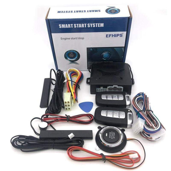 Planet Gates Universal auto start stop keyless entry system engine start alarm system push one-button start system remote car accessories
