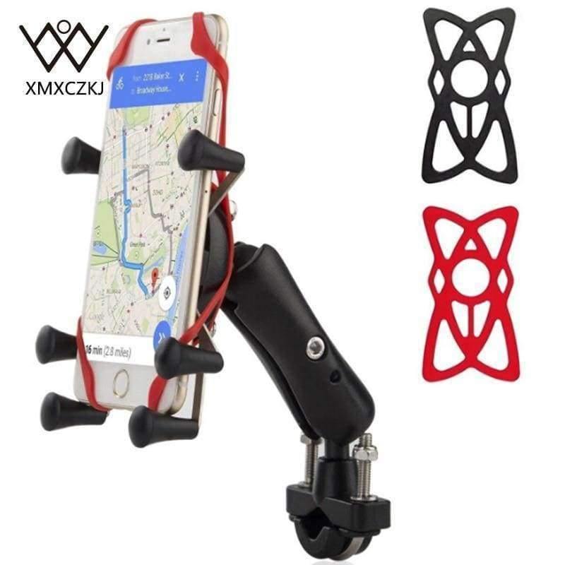 Planet Gates Universal Bike Bicycle Motorcycle MTB Bike Phone Holder Adjustable Rail Mount/X-Grip Phone Holder For iPhone For Samsung For GPS
