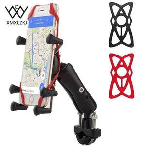 Planet Gates Universal Bike Bicycle Motorcycle MTB Bike Phone Holder Adjustable Rail Mount/X-Grip Phone Holder For iPhone For Samsung For GPS