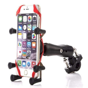 Planet Gates Universal Bike Bicycle Motorcycle MTB Bike Phone Holder Adjustable Rail Mount/X-Grip Phone Holder For iPhone For Samsung For GPS