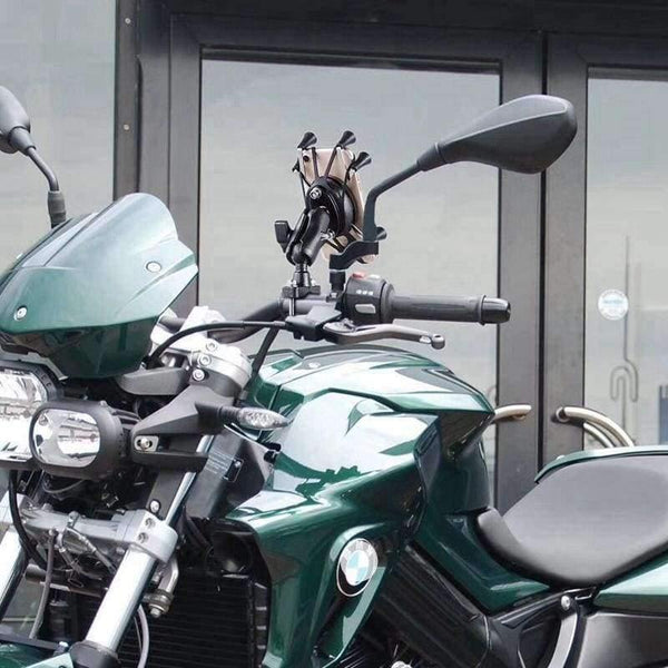 Planet Gates Universal Bike Bicycle Motorcycle MTB Bike Phone Holder Adjustable Rail Mount/X-Grip Phone Holder For iPhone For Samsung For GPS