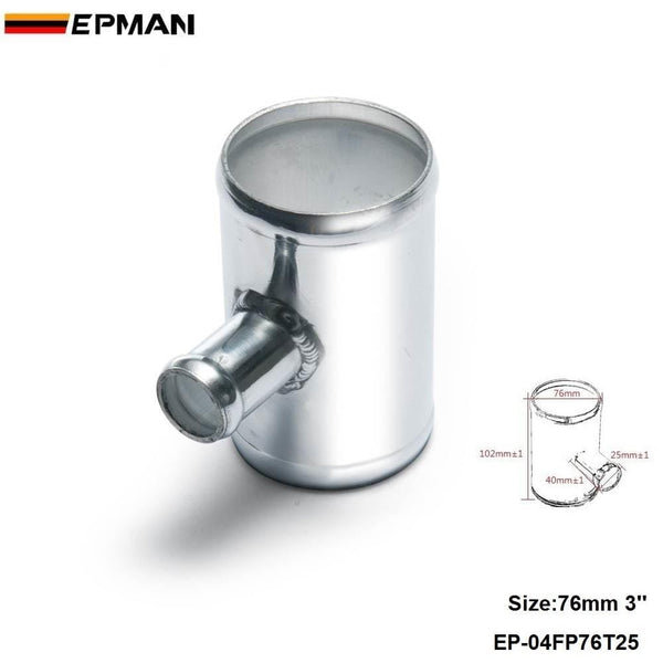 Planet Gates Universal BOV T-pipe 76mm 3" outlet 25mm Blow Off Valve T Joint Adaptor For BMW e39 android EP-04FP76T25