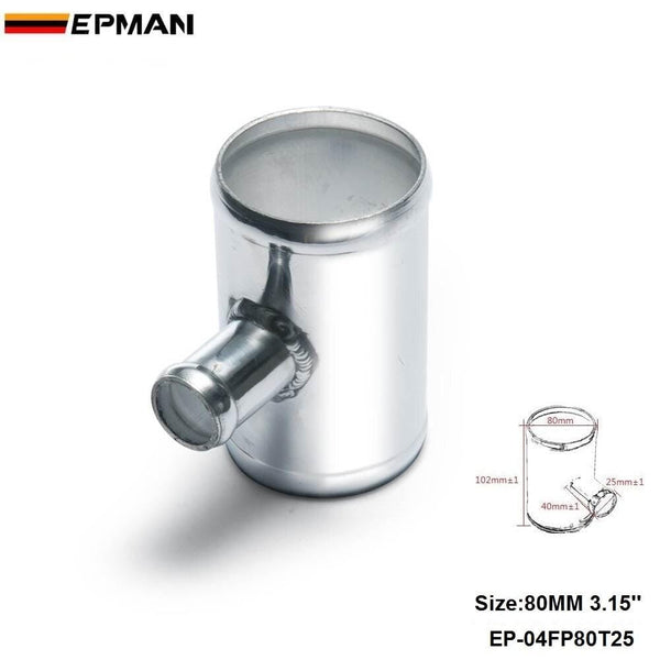Planet Gates Universal BOV T-pipe 80mm 3.15" outlet 25mm Blow Off Valve T Joint Adaptor For Seat 2001-2006 EP-04FP80T25
