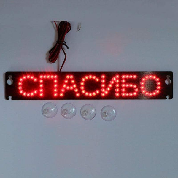 Planet Gates Universal brake lights led general brake lamp third brake light led car light refit additional brake light Russia letter "THANK"