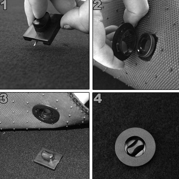 Planet Gates Universal Car Floor Mat Fastener Twist Lock Clips Carpet Fixing Clamps Buckles Hooks Floor Holders Sleeves 10X Car Accessories