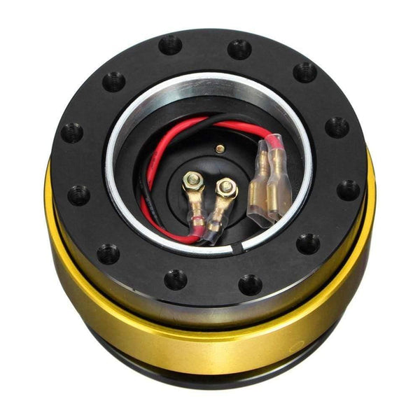 Universal Car Interior Parts Aluminum 6 Hole Car Quick Release Steering Wheel Snap Off Hub Adapter Boss Kit