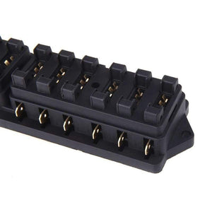 Universal Car Truck Vehicle 12 Way Circuit Automotive Middle-sized Blade Fuse Box Block Holder Car insurance box