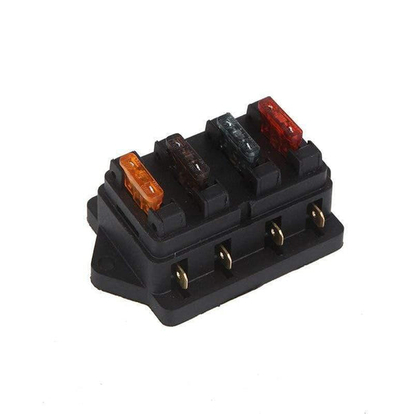 Universal Car Truck Vehicle 4 Way Circuit Automotive Middle-sized Blade Fuse Box Block Holder