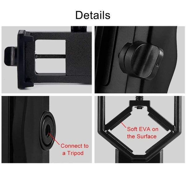 Planet Gates Universal Digital Camera Ipad Cell Phone Bracket Mount Support Holder For Spotting Scope Telescope and Microscope Adpter