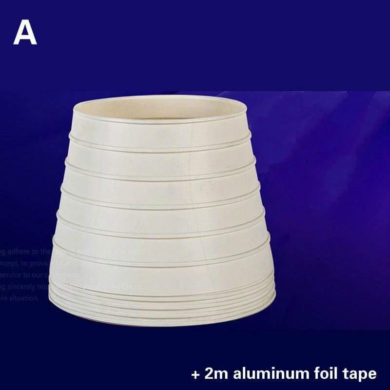 Universal Exhaust Hose Adapter PVC Pipe Fittings Range Hood Fume Exhaust Pipe Connector Check Value With 2m Aluminum Foil Tape