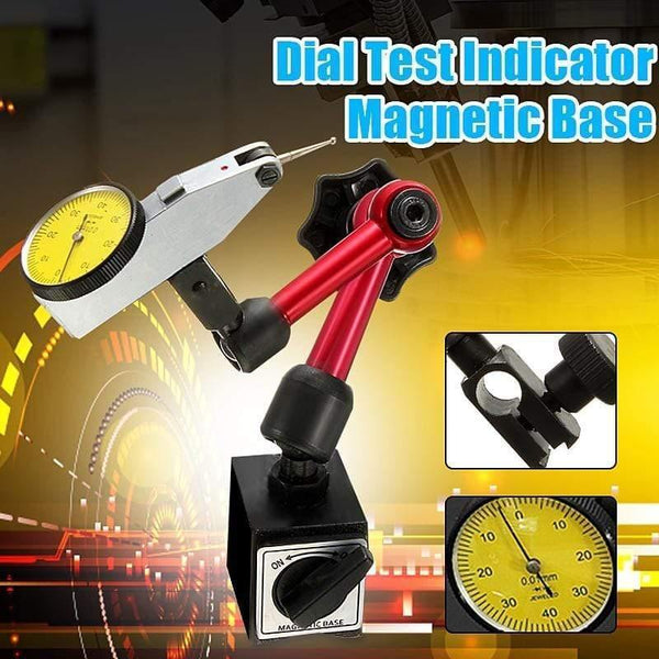 Planet Gates Universal Flexible Dial Test Indicator Magnetic Base Holder Stand  Magnetic Correction Gauge Stand Indicator Tool