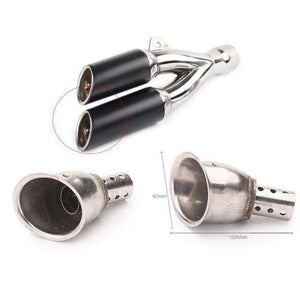 Planet Gates Universal Front Mid End Catalyst DB Killer for Motorcycle Exhaust Muffler Silencer Noise Sound Eliminator