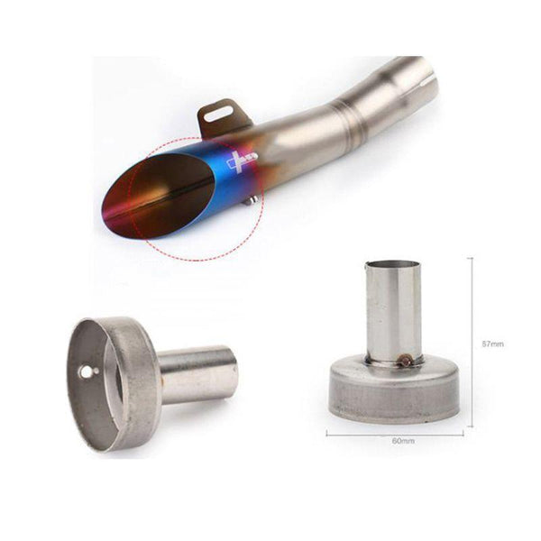 Planet Gates Universal Front Mid End Catalyst DB Killer for Motorcycle Exhaust Muffler Silencer Noise Sound Eliminator