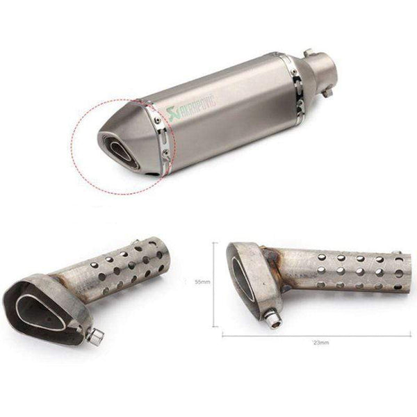 Planet Gates Universal Front Mid End Catalyst DB Killer for Motorcycle Exhaust Muffler Silencer Noise Sound Eliminator