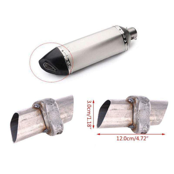 Planet Gates Universal Front Mid End Catalyst DB Killer for Motorcycle Exhaust Muffler Silencer Noise Sound Eliminator