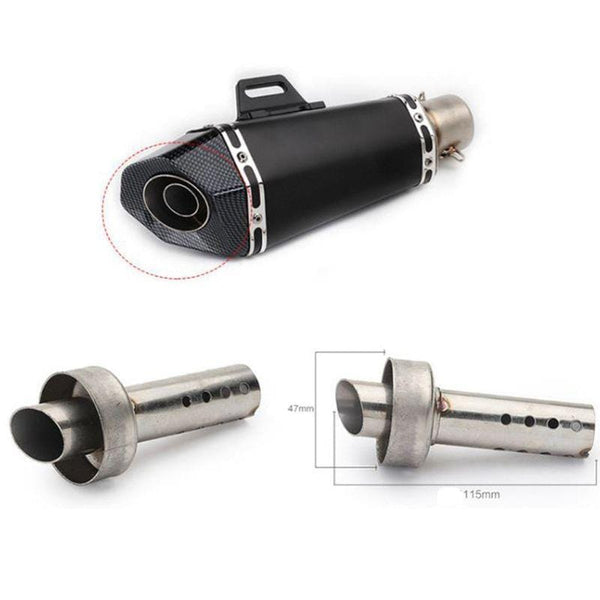 Planet Gates Universal Front Mid End Catalyst DB Killer for Motorcycle Exhaust Muffler Silencer Noise Sound Eliminator