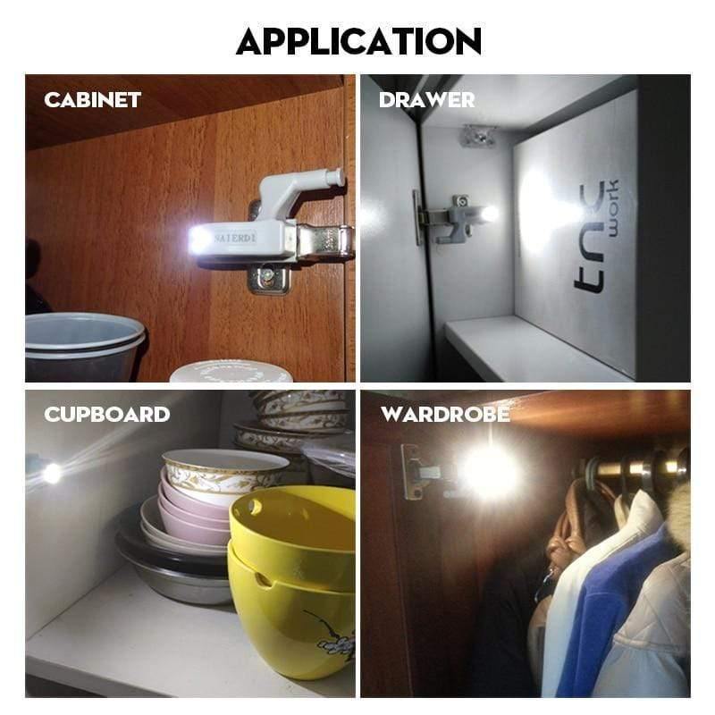 Universal Hinge Light LED Sensor Cabinet Light Cupboard Inner Hinges Lamp Home Kitchen Bedroom Wardrobe Night Light