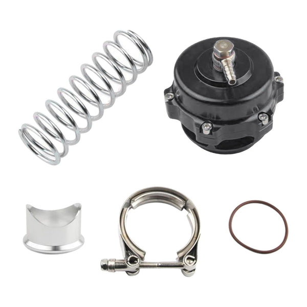 Planet Gates Universal Jdm 50mm V Band Blow Off Valve BOV Q Series Air Relief Valve w/ Weld On Aluminum No Logo for Tial Flange